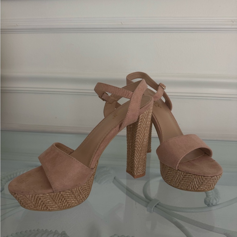 Elegant Pink Platform Heels
